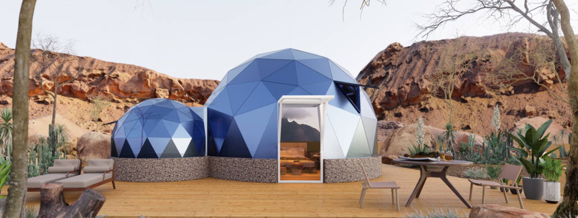 阳信县球形智能光伏玻璃星空房